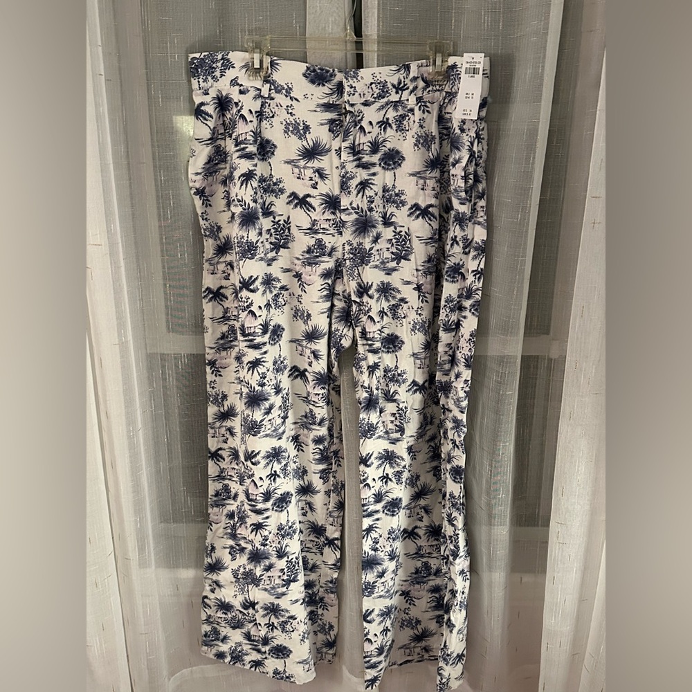 Abercrombie & fitch wide leg linen pants.